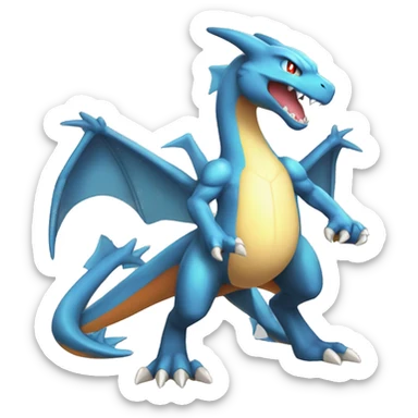  Shiny Mega Charizard Y full body sticker
