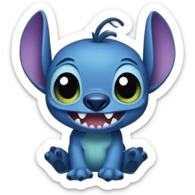 Stich halloween sticker