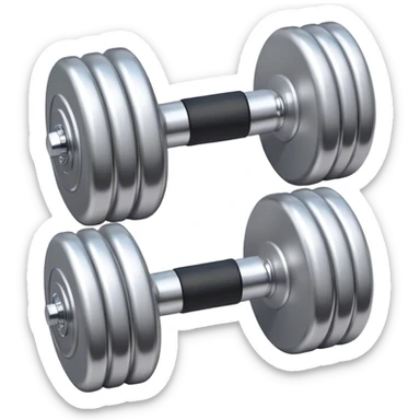 A pair of dumbbells

 sticker