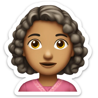 Niña pequeña disfrazada sticker