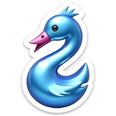 Blauer Haken von tik tok sticker