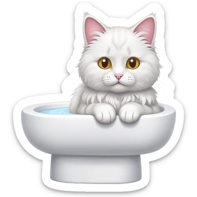 bidet cat sticker