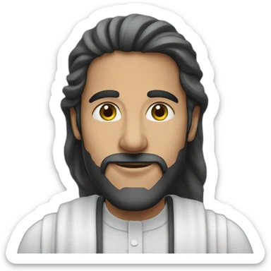 a man from saudi arabia, with a sky background sticker