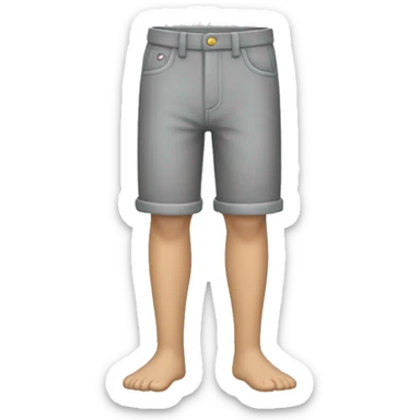 Pantalones grises cortos  sticker
