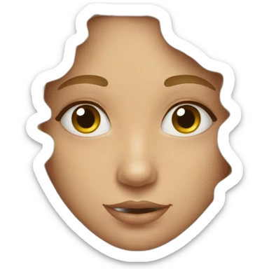 curly blond hiar sticker