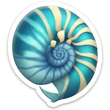 nautilus but blue sticker