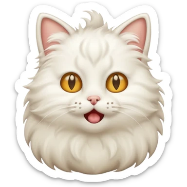 A cat farting sticker