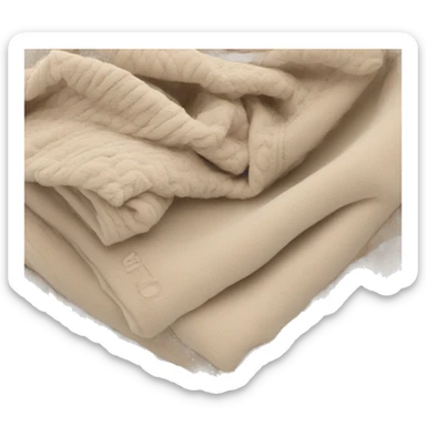 Bundle blanket beige sticker