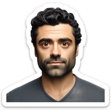 oscar isaac without a beard sticker