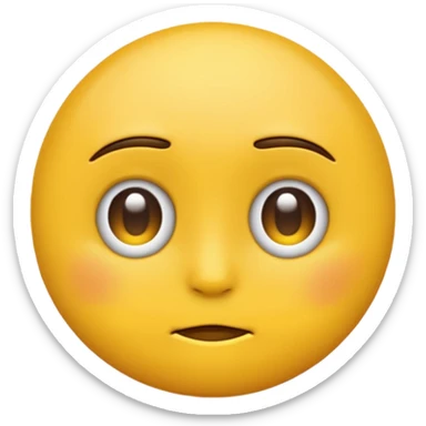 Yellow emoji side eyeing sticker