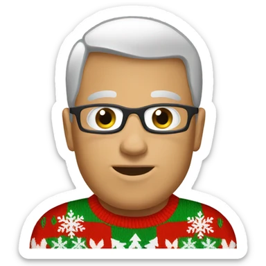 ugly christmas sweater sticker