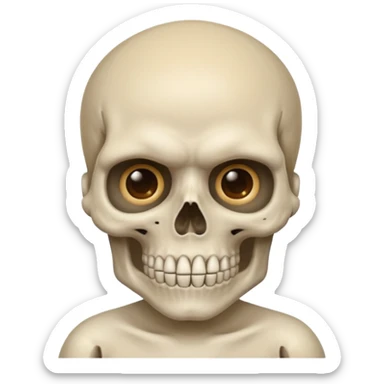 Use the normal like skull emoji and combine it with the normal pregnant man emoji sticker