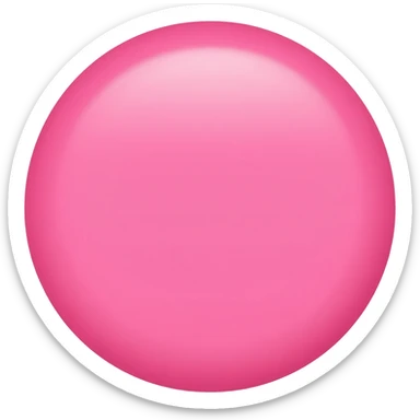 Pink circle sticker