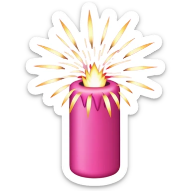 firecracker pinkl sticker