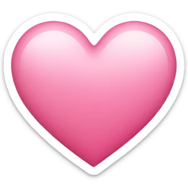 Pink heart sticker