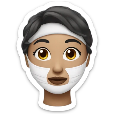 face mask beauty sticker