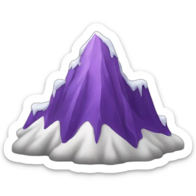 purple snow peak sticker