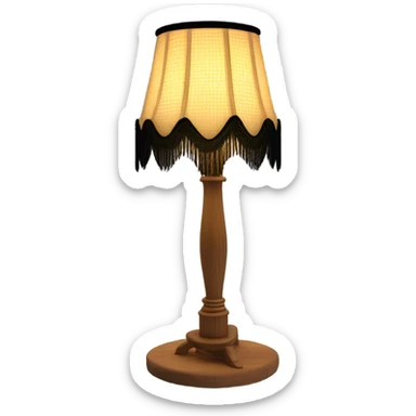 Leg lamp from the movie “A Christmas Story” sticker