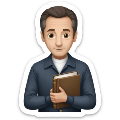 Nicolas Sarkozy, livre prison   sticker