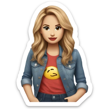 debby ryan in radio rebel  sticker