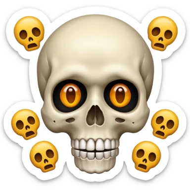 Mélange, c’est deux  emojis 😮💀 sticker