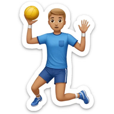 Throwing a ball. sticker