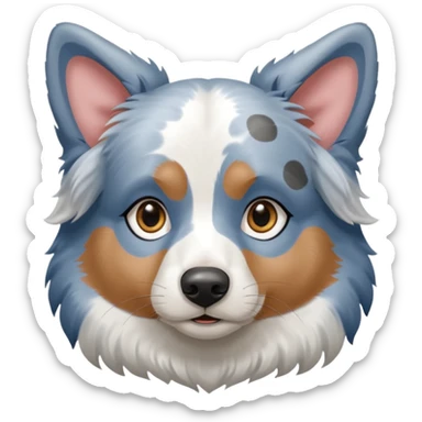 Blue merle Australian Shepherd ￼ sticker