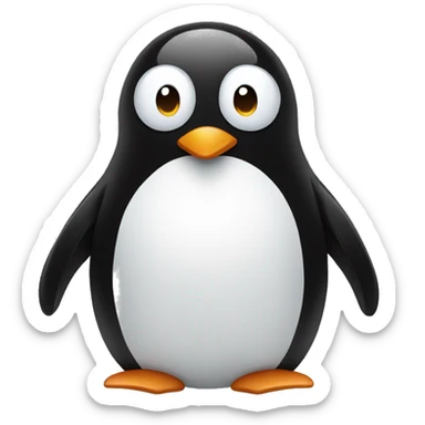 penguin and penguin sticker