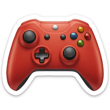 Red Xbox controller sticker
