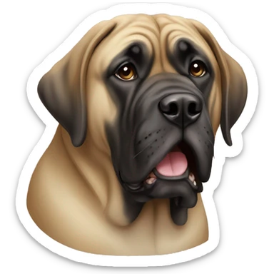 English mastiff dog sticker