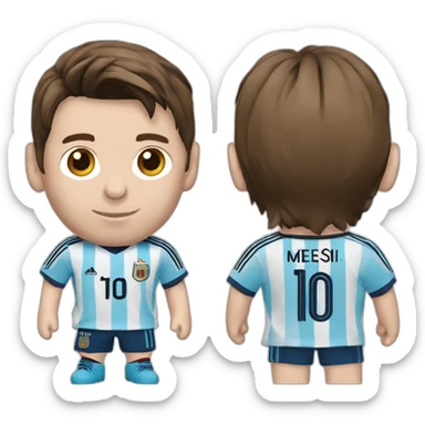 Lionel Andrés Messi Argentine uniform sticker