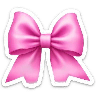 Pink bow  sticker