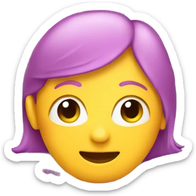 Heart face driving a car sticker