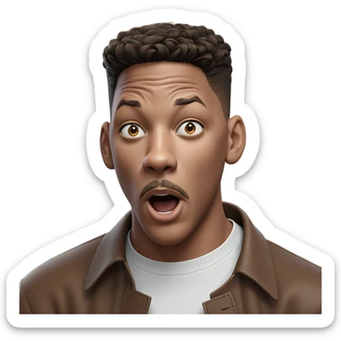 meme portrait of solo boy sticker