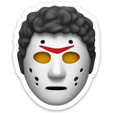 Jason mask sticker