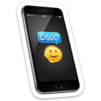 an iphone where a notification pops up that reads: "£50 deposit paid" sticker