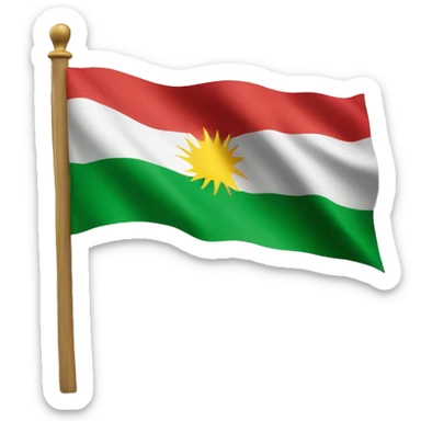 kurdistan flag sticker