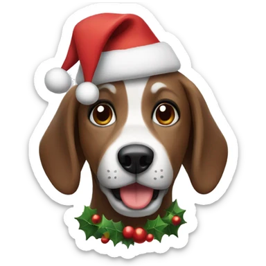 Christmas Dog sticker