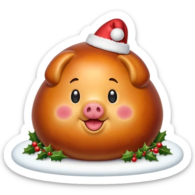 xmas food sticker