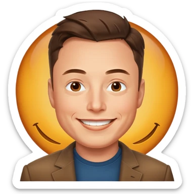 Elon mush with a rise sticker