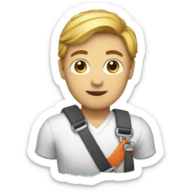 person with arm in a sling sticker