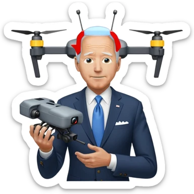 biden drone sticker