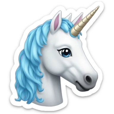 Unicorn Blue sticker