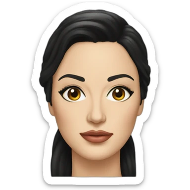 monica belucci hyperrealistic sticker