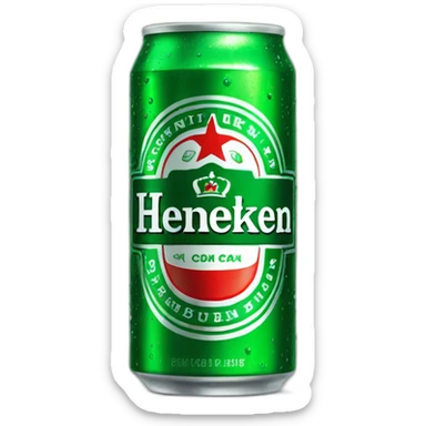 heineken can sticker