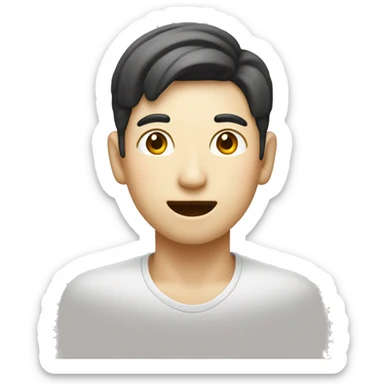 Create emojis with Korean letters from Hangul, for example, the characters '한글'. Let them be clear and bright sticker