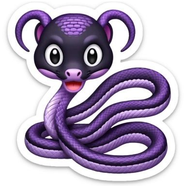 Kuromi snake sticker