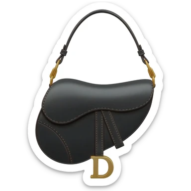 dior black saddle bag sticker