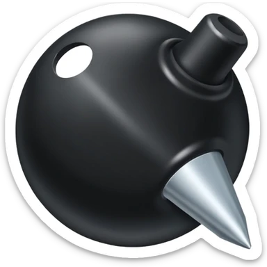 classic black bullet point sticker