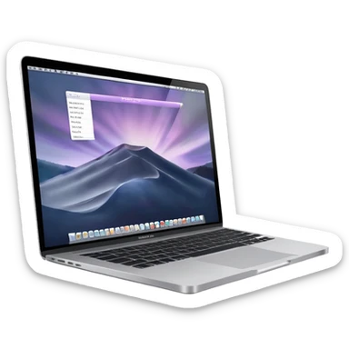 MacBook M4 showing editing timeline premier pro in screen  sticker